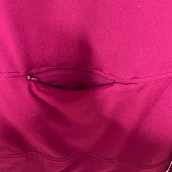 Pink Victoria’s Secret Ultimate Sweater Logo 1/2 Zip Mock Neck Athletic Pink M - Picture 7 of 11